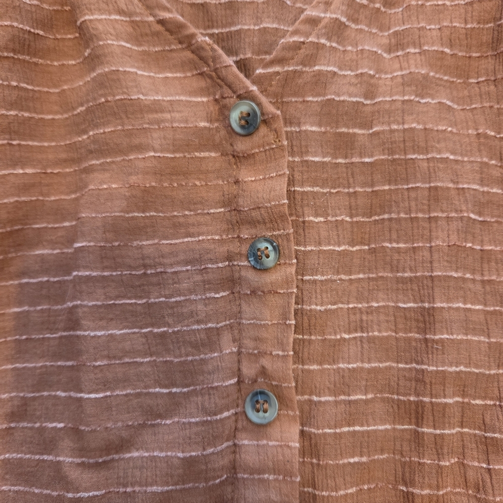 Blu Pepper Button-Down Ruffle Top - image 2